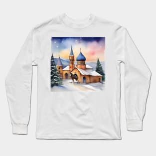 Armenian Christmas - January 6 - Watercolor Long Sleeve T-Shirt